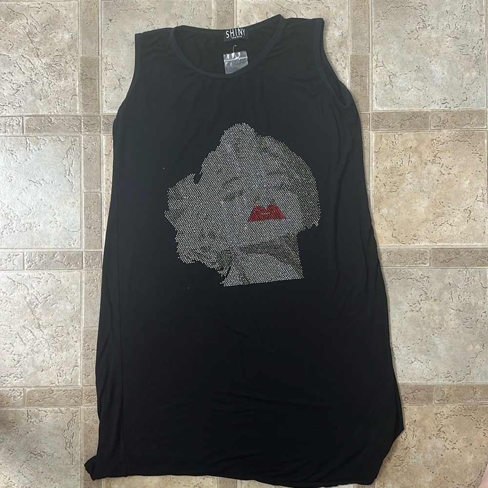 SHINY one size mini dress Marilyn Monroe